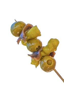 Brocheta de aceitunas